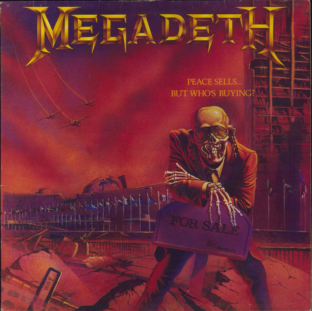 Megadeth Peace Sells... But Who's Buying - VG UK vinyl LP album (LP record) EST2022