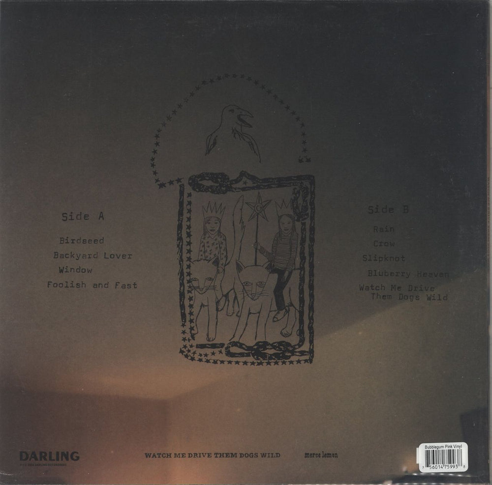 Merce Lemon Watch Me Drive Them Dogs Wild - Pink Vinyl UK vinyl LP album (LP record) 756014759938