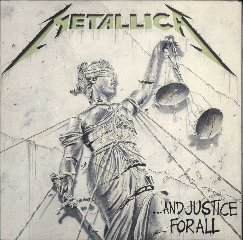 Metallica ...And Justice For All UK 2-LP vinyl record set (Double LP Album) BLCKND007R-1