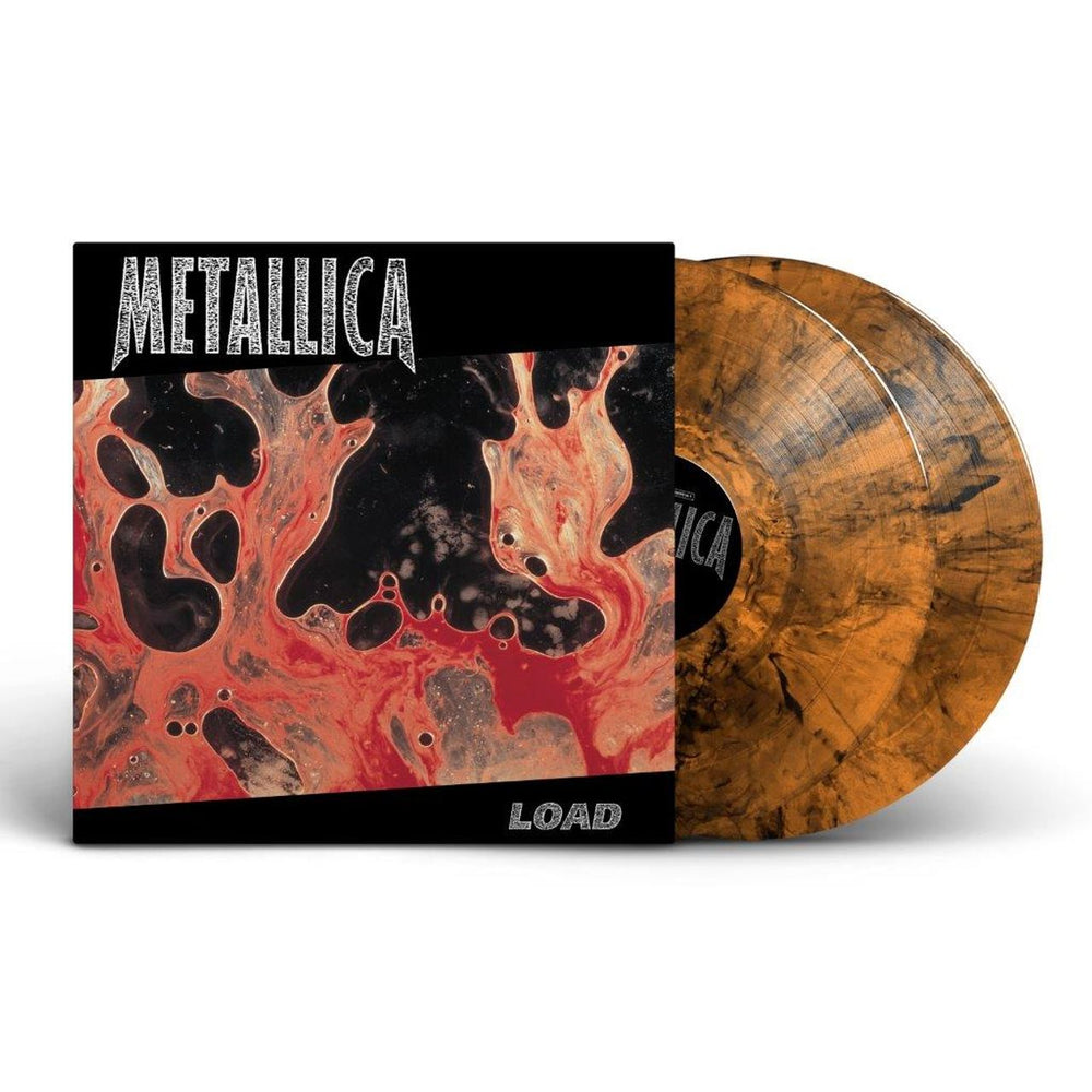 Metallica Load - Poor Twisted Orange Marbled Vinyl - Sealed UK 2-LP vinyl record set (Double LP Album) BLCKND011R-1W