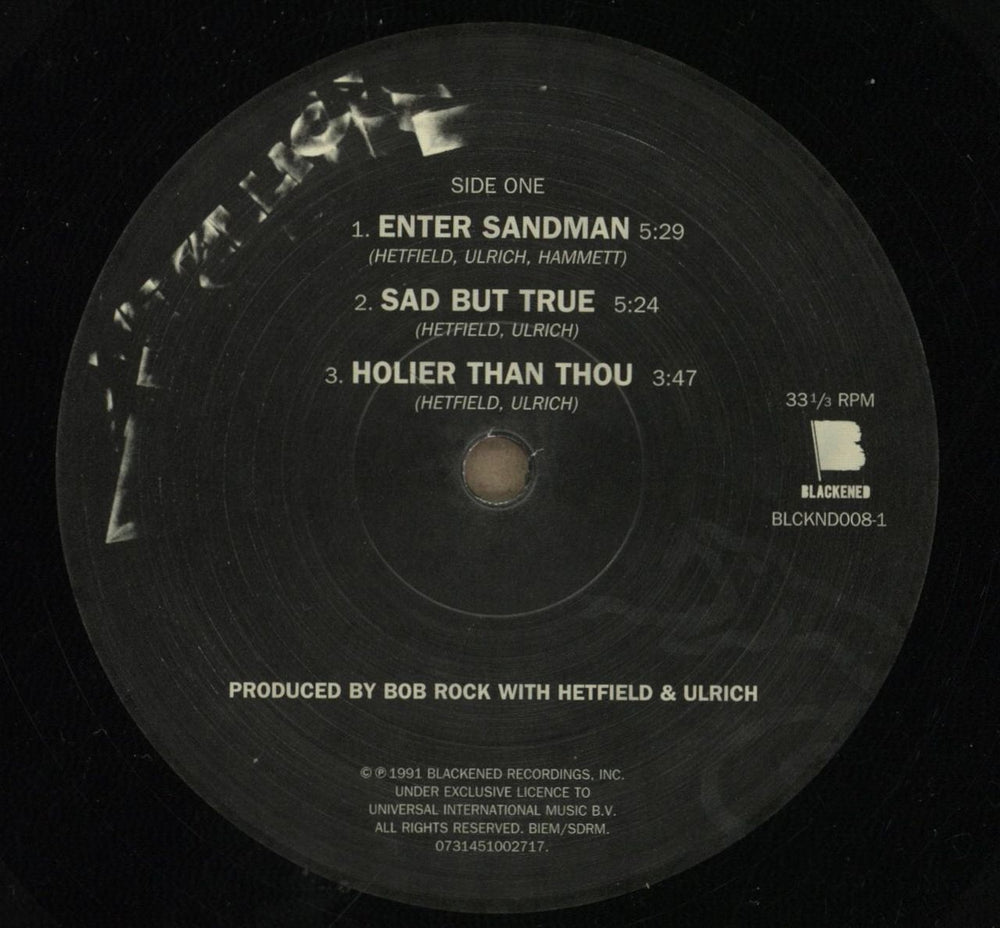 Metallica Metallica - 180gm UK 2-LP vinyl record set (Double LP Album) MET2LME876647