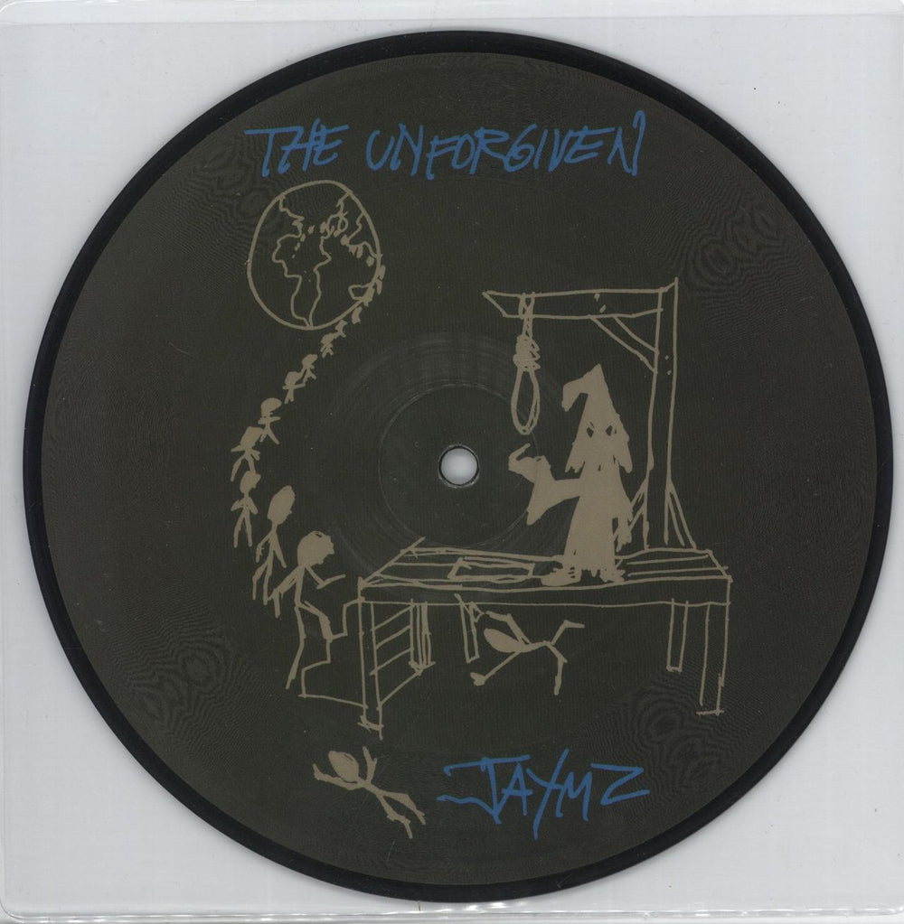 Metallica The Unforgiven + Back Inlay UK 7" vinyl picture disc (7 inch picture disc single) METAP812
