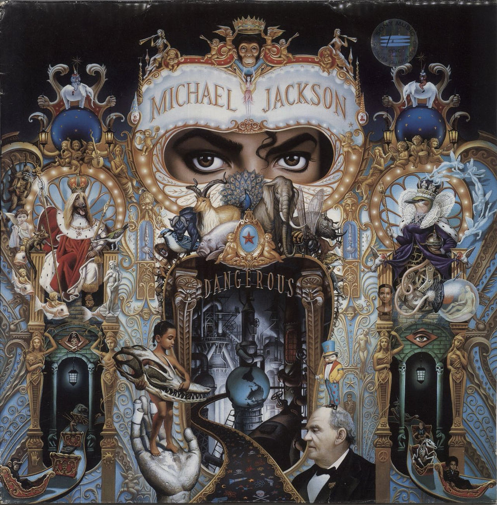 Michael Jackson Dangerous - EX UK 2-LP vinyl record set (Double LP Album) 4658021