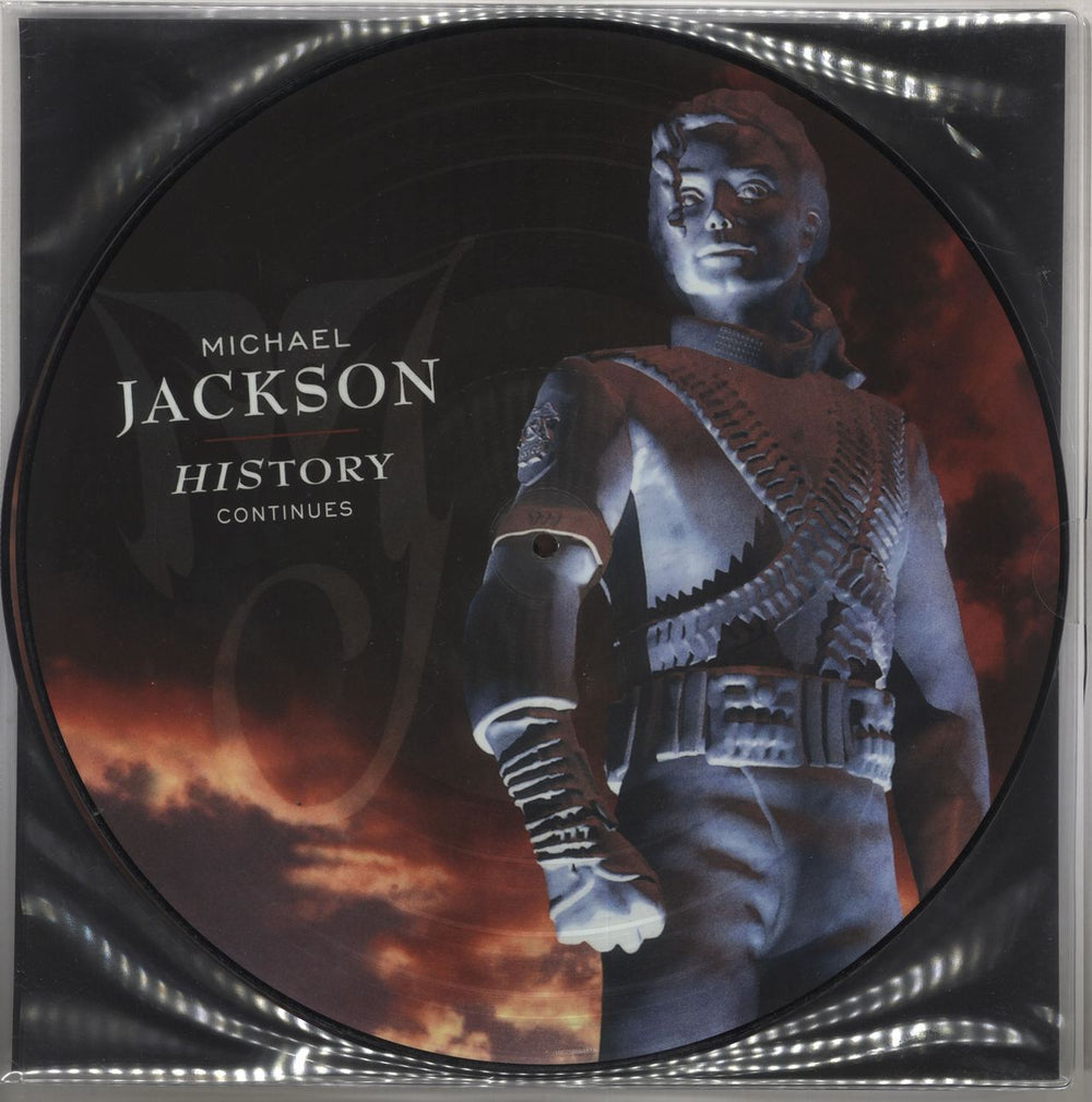 Michael Jackson HIStory Continues UK picture disc LP (vinyl picture disc album) 190758664514