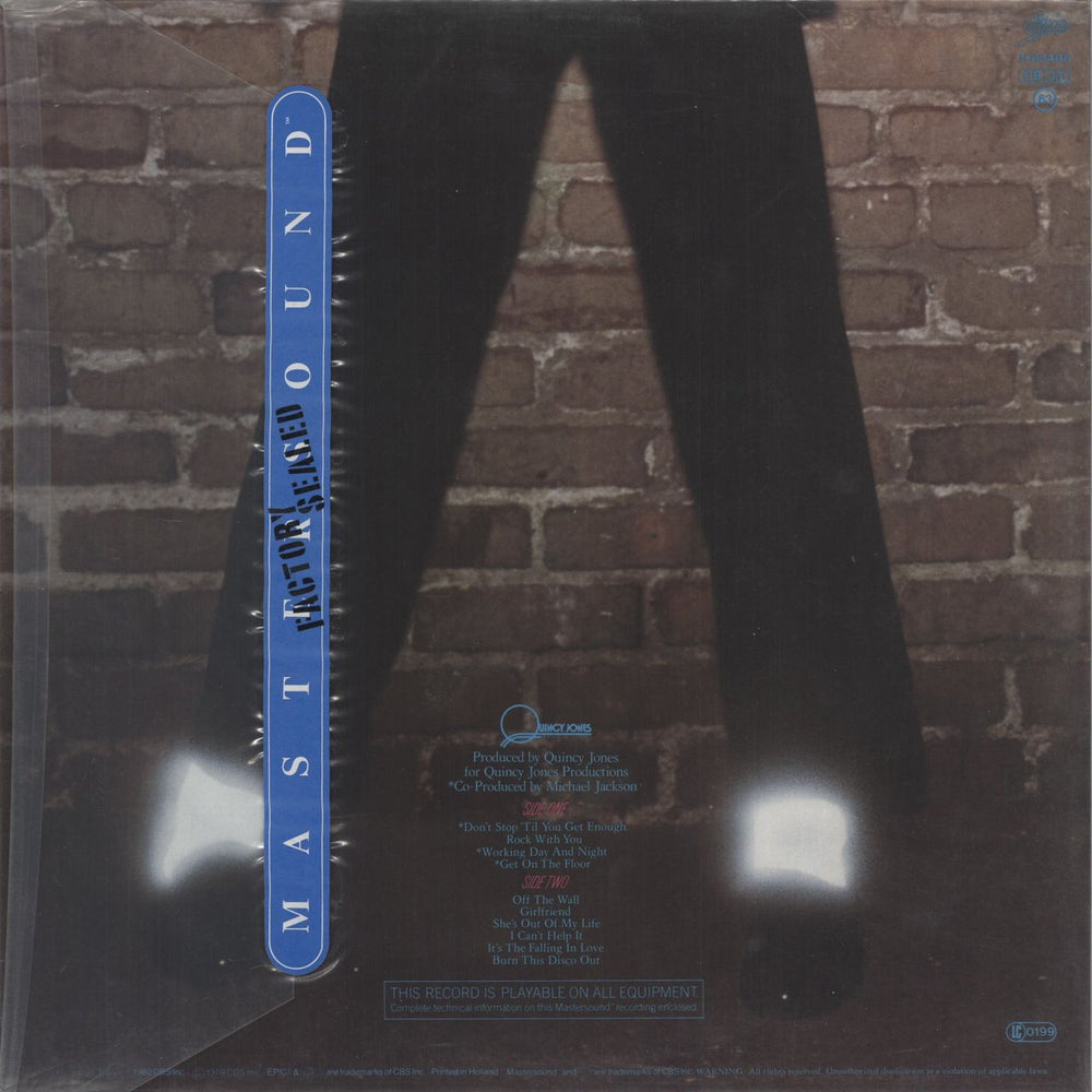 Michael Jackson Off The Wall Dutch vinyl LP album (LP record)