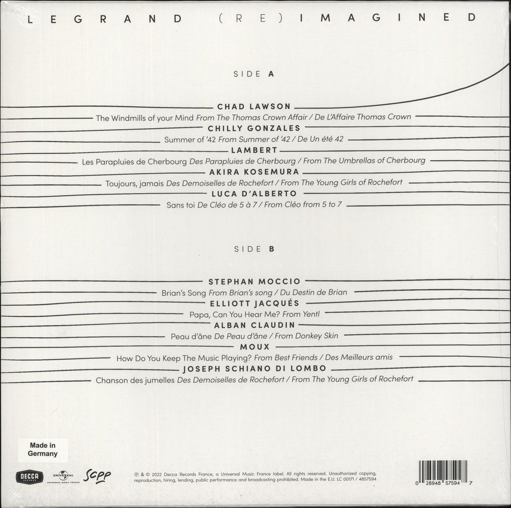 Michel Legrand Legrand [Re]Imagined - Sealed French vinyl LP album (LP record) 028948575947
