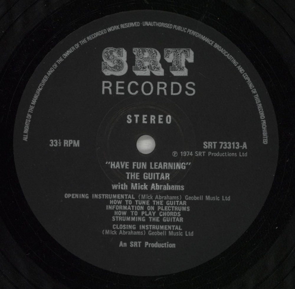 Mick Abrahams Have Fun Learning The Guitar + Insert UK vinyl LP album (LP record) CKBLPHA136514