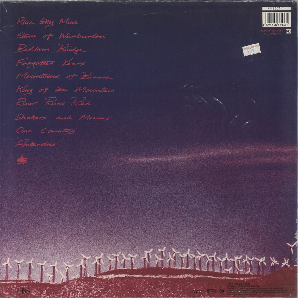 Midnight Oil Blue Sky Mining - Hype sticker - Sealed UK vinyl LP album (LP record) 5099746565312