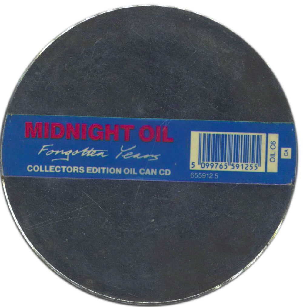 Midnight Oil Forgotten Years - Tin UK CD single (CD5 / 5") CDOILC6
