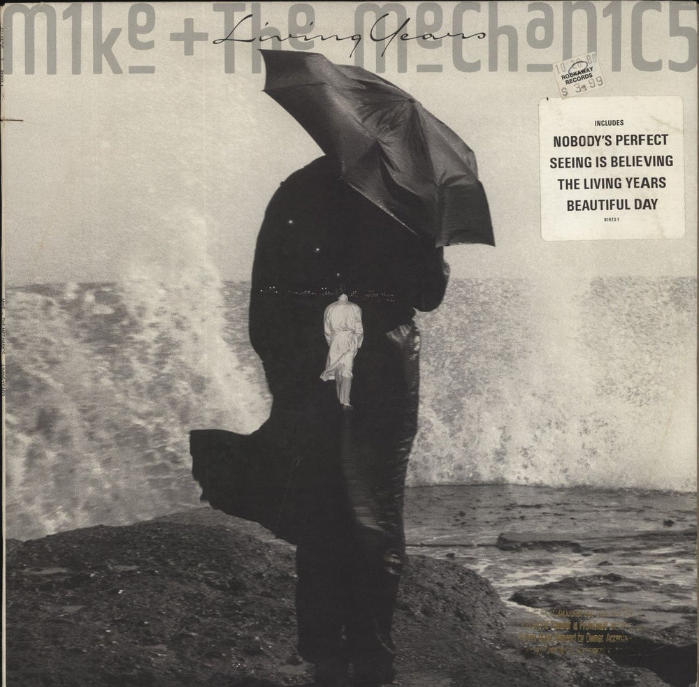 Mike & The Mechanics Living Years - Promo US Promo vinyl LP album (LP record) 81923-1