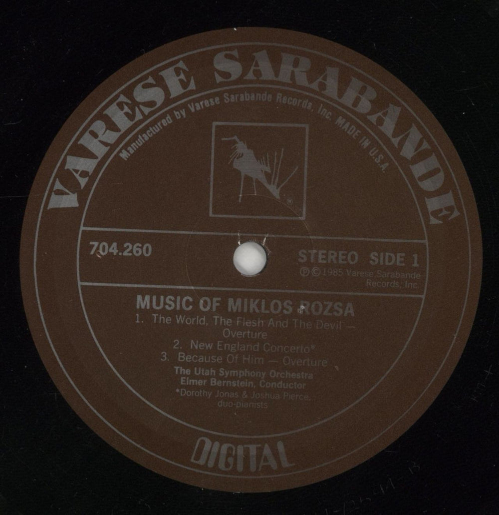 Miklos Rozsa Spellbound Concerto, New England Concerto, etc... UK vinyl LP album (LP record) RZ1LPSP540371