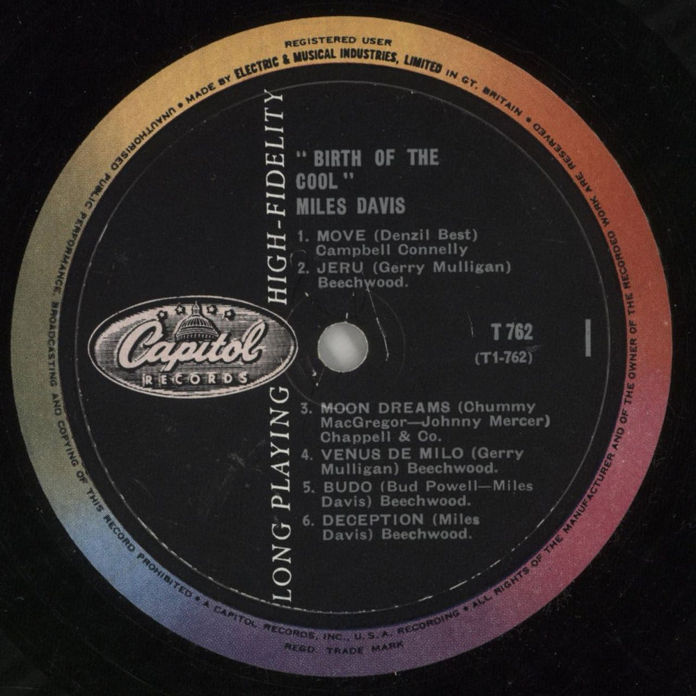 Miles Davis Birth Of The Cool UK vinyl LP album (LP record) MDALPBI868933