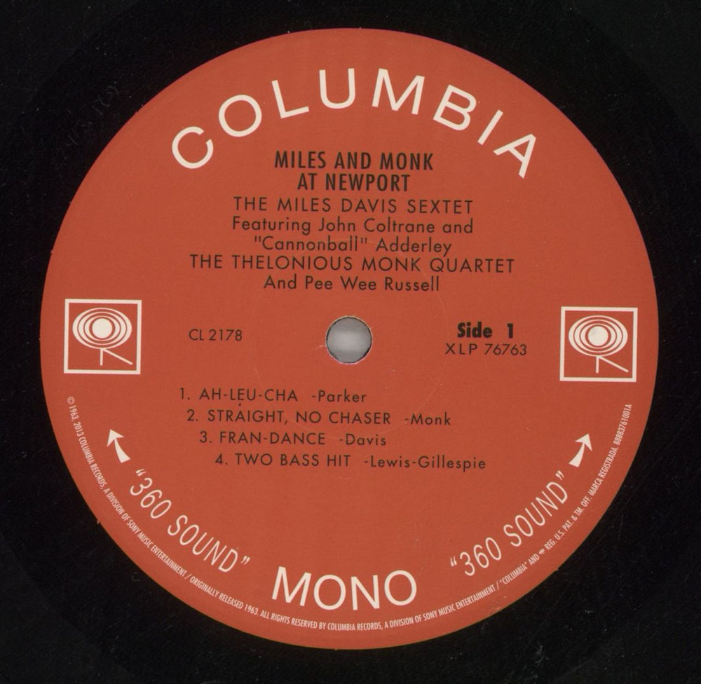 Miles Davis Miles & Monk At Newport - 180gm US vinyl LP album (LP record) MDALPMI869326