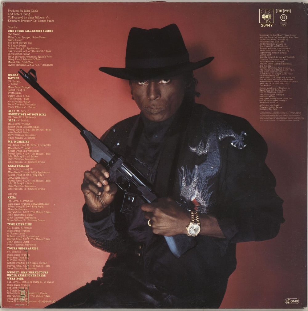 Miles Davis You're Under Arrest + inner Dutch vinyl LP album (LP record)