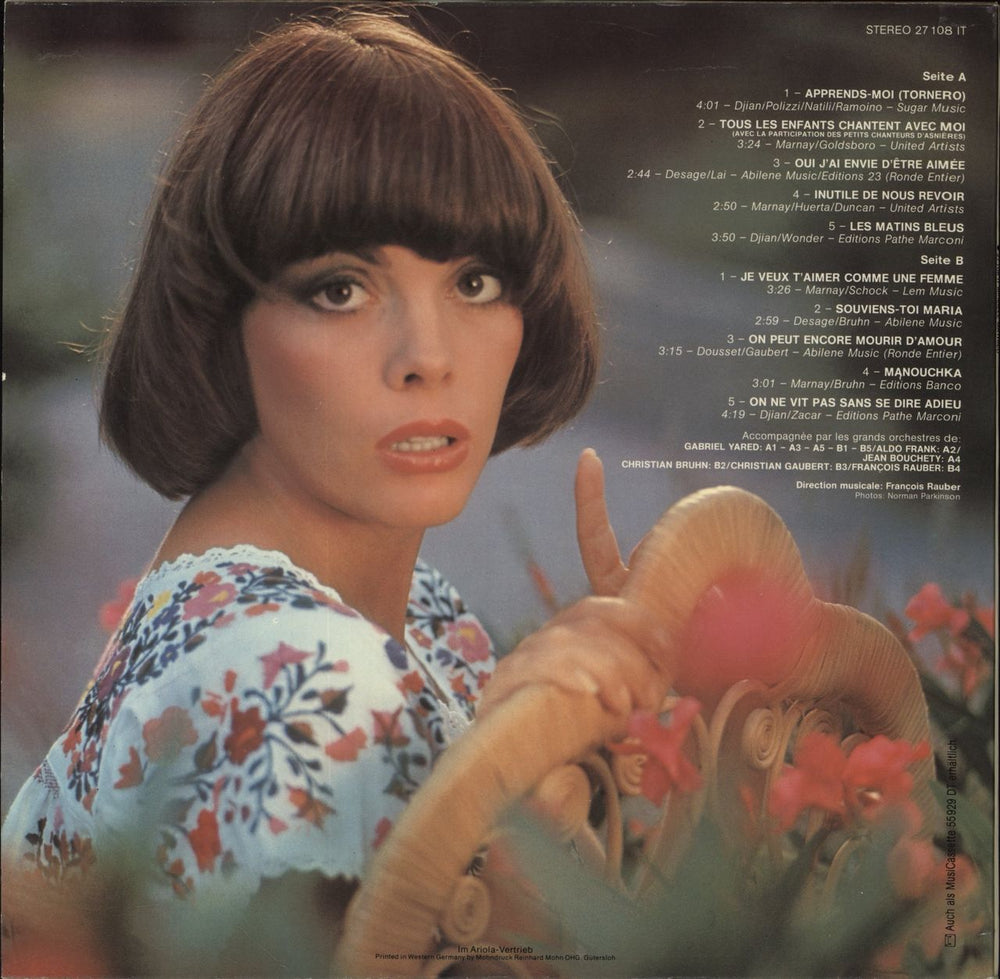 Mireille Mathieu Mireille Mathieu German vinyl LP album (LP record)