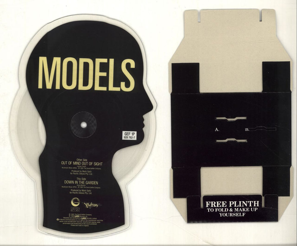 Models Out Of My Mind Out Of Sight + Plinth UK shaped picture disc (picture disc vinyl record) DL3SHOU691831