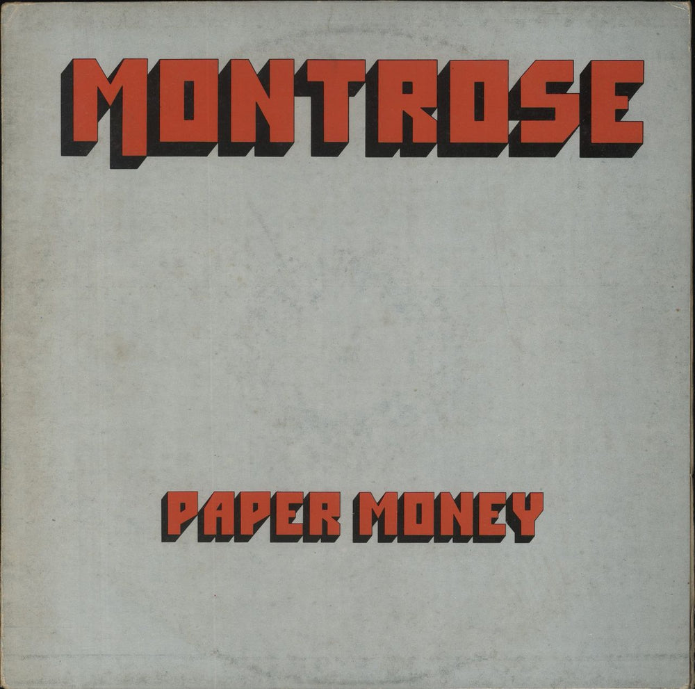 Montrose Paper Money - EX UK vinyl LP album (LP record) K56069