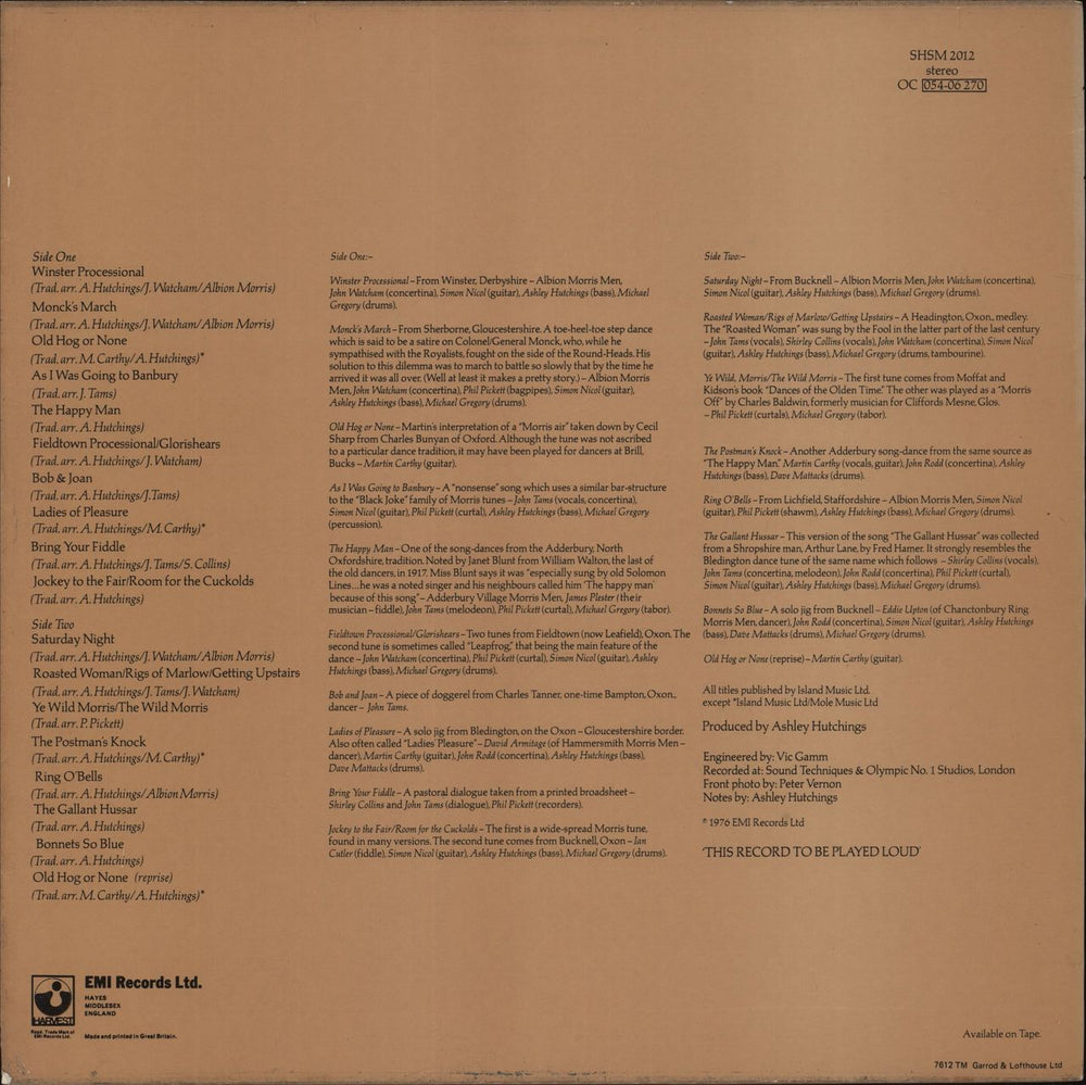 Morris On Son Of Morris On UK vinyl LP album (LP record)