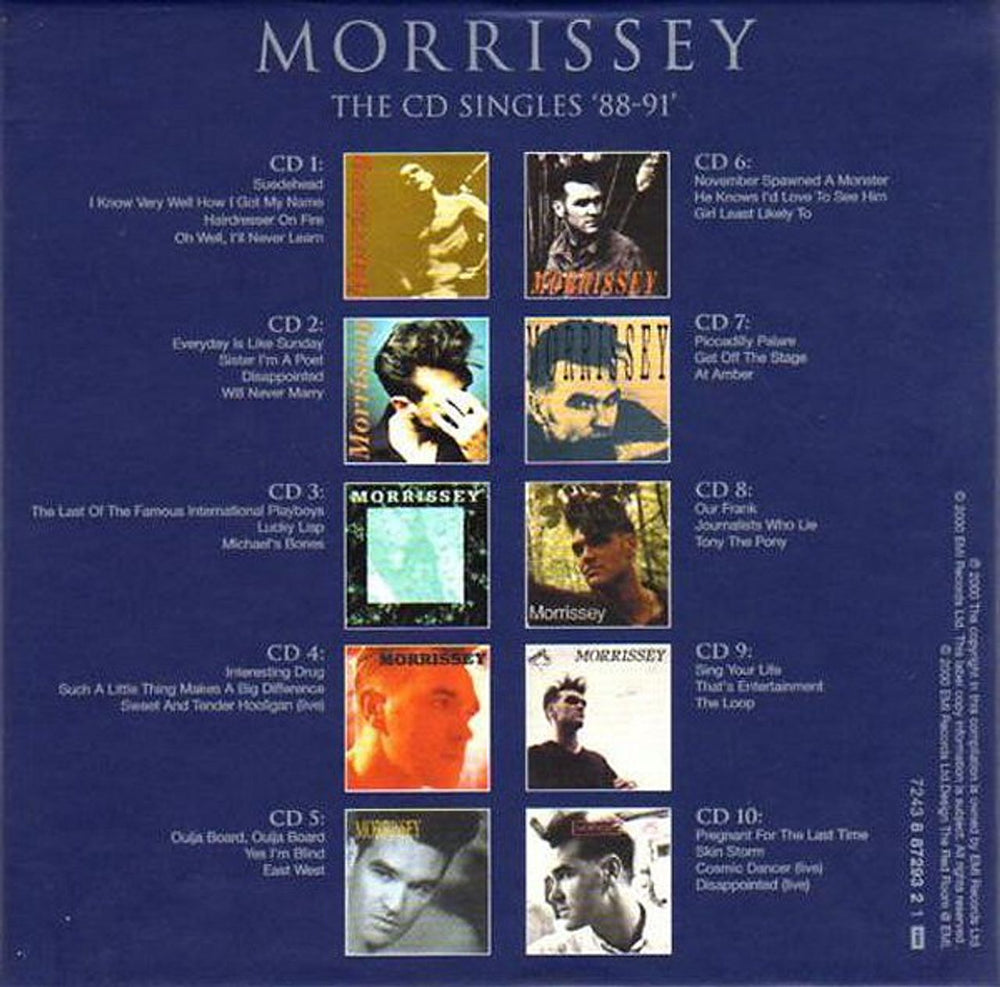 Morrissey The CD Singles '88-91 UK CD Single Box Set MORCXTH158984