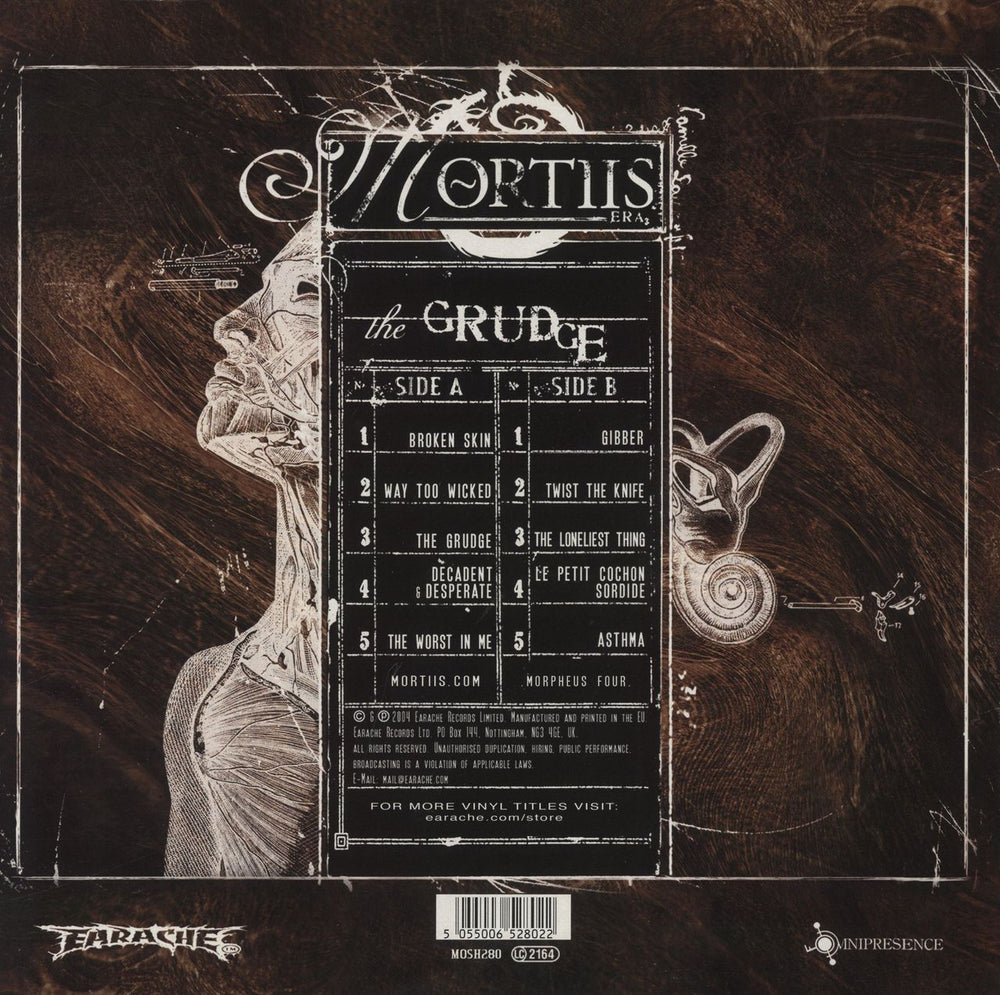 Mortiis The Grudge - Orange Smoke Vinyl UK vinyl LP album (LP record) 5055006528022