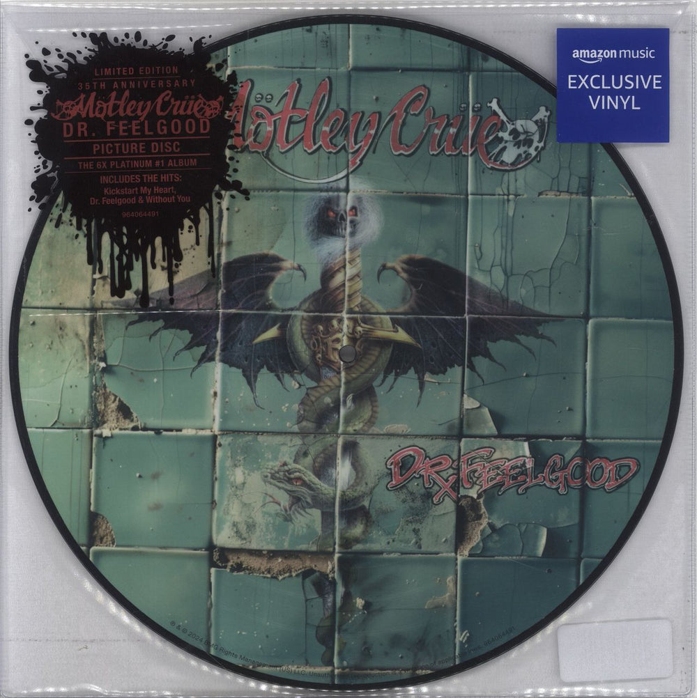 Motley Crue Dr Feelgood: 35th Anniversary - Picture Disc US picture disc LP (vinyl picture disc album) B0DG9XG7QV
