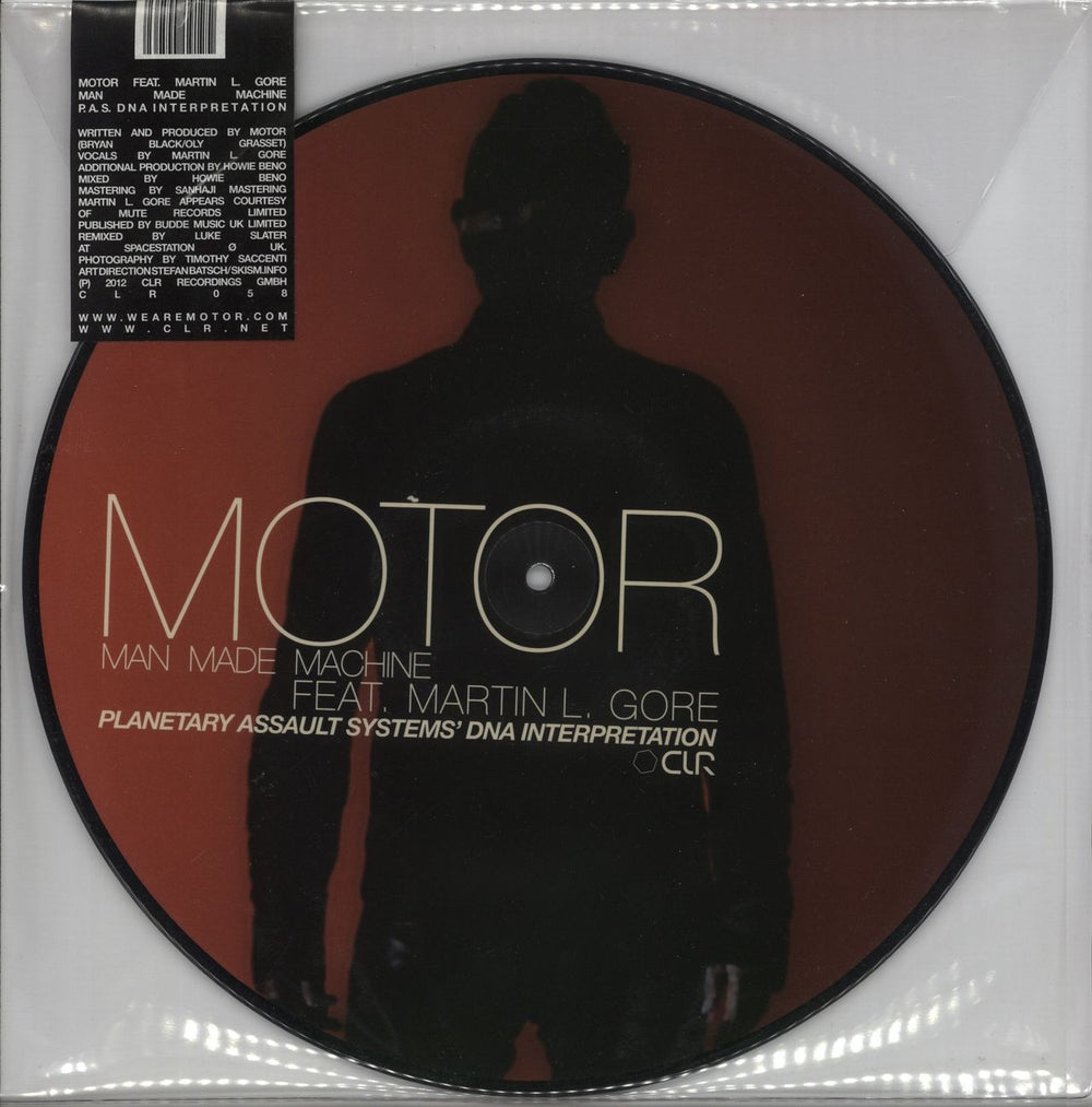 Motor Man Made Machine (Planetary Assault Systems' DNA Interpretation) - EX UK 10" Vinyl Picture Disc (10 inch Record Single) CLR058
