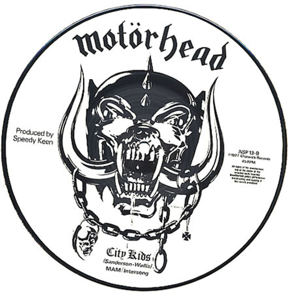 Motorhead Motorhead - Black & White UK 7" vinyl picture disc (7 inch picture disc single) MOT7PMO49444