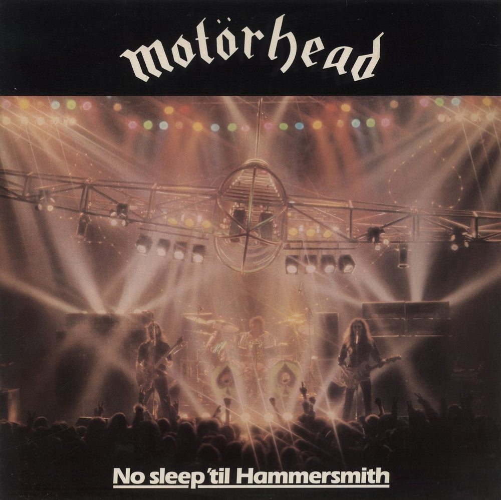 Motorhead No Sleep 'Til Hammersmith UK vinyl LP album (LP record) BRON535