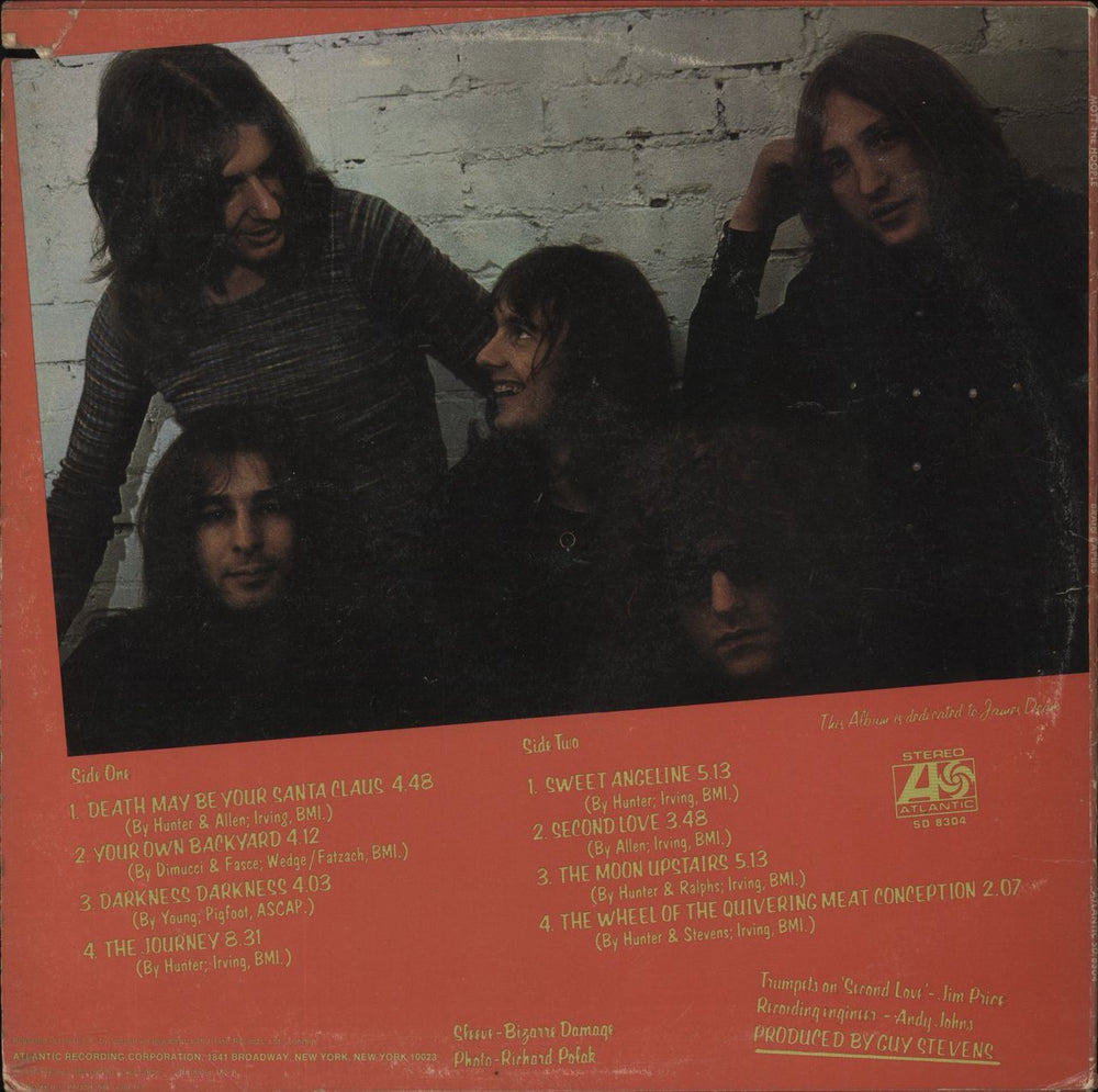 Mott The Hoople Brain Capers US vinyl LP album (LP record)