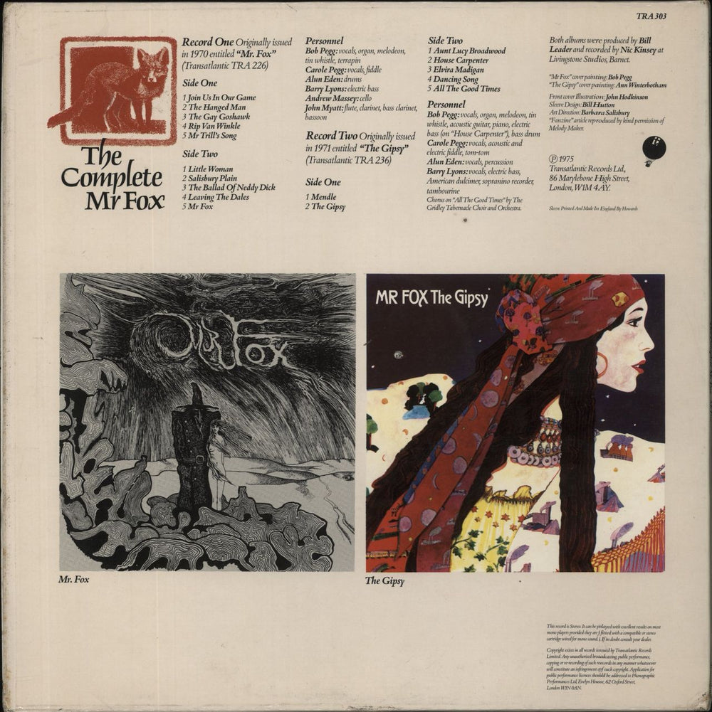 Mr Fox The Complete Mr Fox - EX UK 2-LP vinyl record set (Double LP Album)