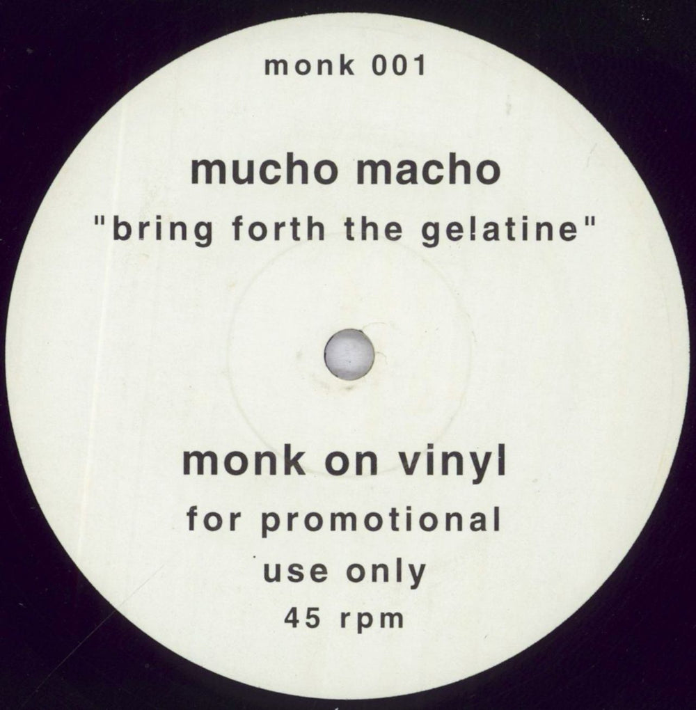 Mucho Macho She Devils / Bring Forth The Gelatine - Promo UK Promo 12" vinyl single (12 inch record / Maxi-single) MUC12SH836487