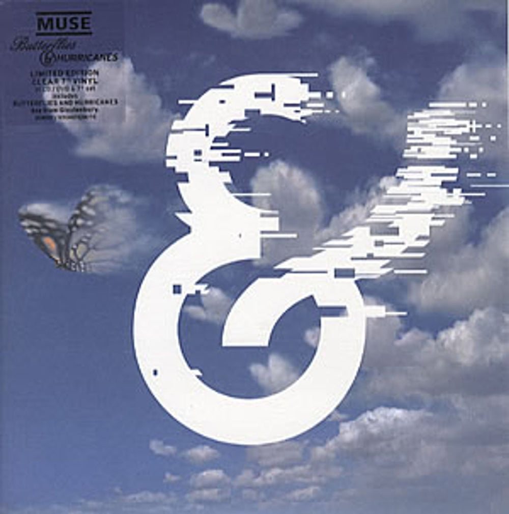 Muse Butterflies And Hurricanes - Clear vinyl UK 7" vinyl single (7 inch record / 45) ATUK003