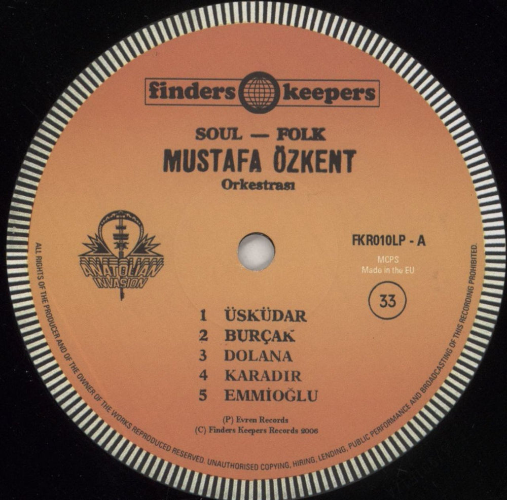 Mustafa ÖZkent Ve Orkestrasi Gençlik Ile Elele UK vinyl LP album (LP record) 8Z2LPGE853372