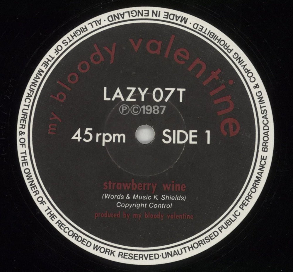 My Bloody Valentine Strawberry Wine EP UK 12" vinyl single (12 inch record / Maxi-single) MBV12ST34959