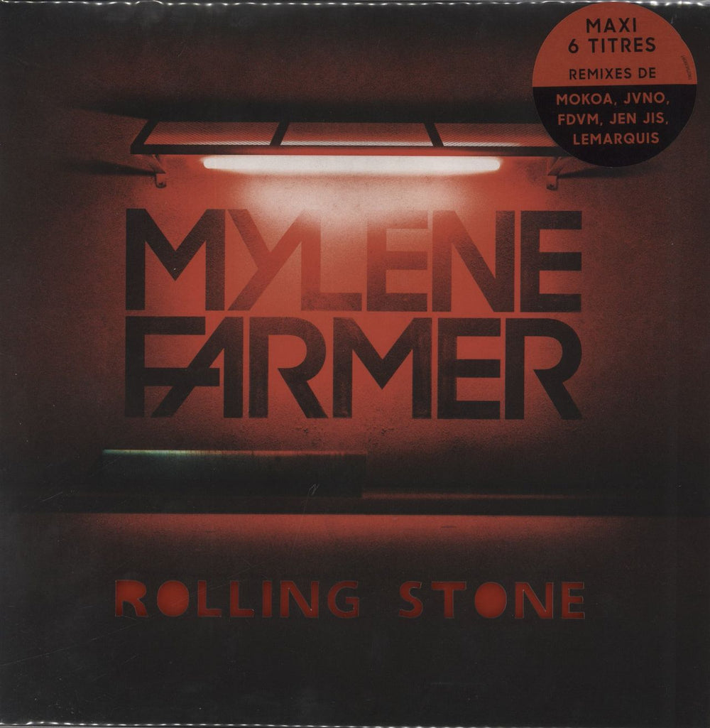 Mylene Farmer Rolling Stone - Red Vinyl French 12" vinyl single (12 inch record / Maxi-single) 19075839091