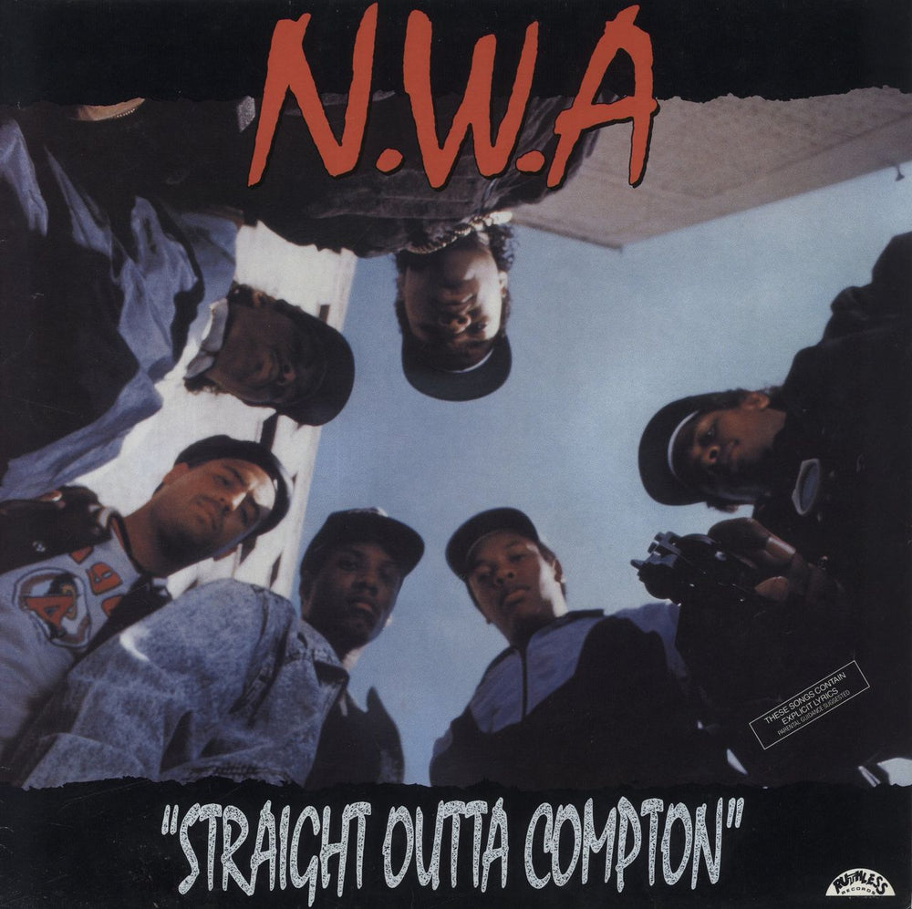 N.W.A. Straight Outta Compton - EX UK vinyl LP album (LP record) BRLP534