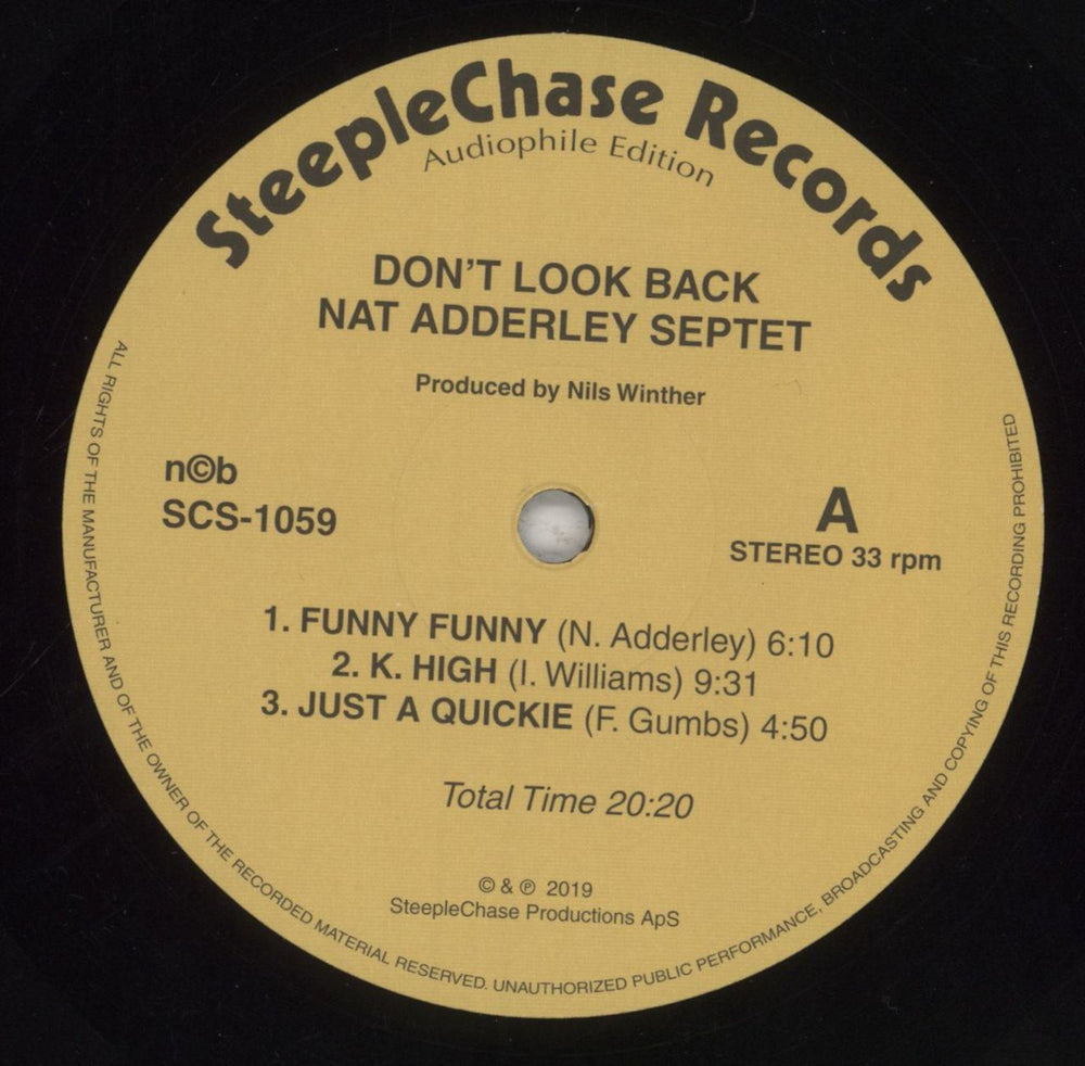 Nat Adderley Don't Look Back - 180gm Danish vinyl LP album (LP record) NDLLPDO854452