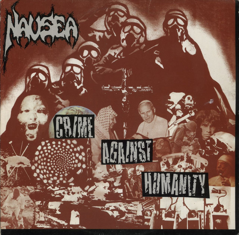 Nausea L.A. Crime Against Humanity Dutch vinyl LP album (LP record) WRE/918-1