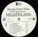 Negativland Escape From Noise - Complete Swiss vinyl LP album (LP record) NEGLPES880191