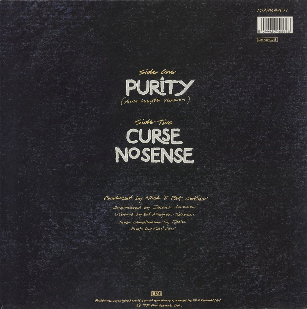 New Model Army Purity UK 10" vinyl single (10 inch record) 5099920408688