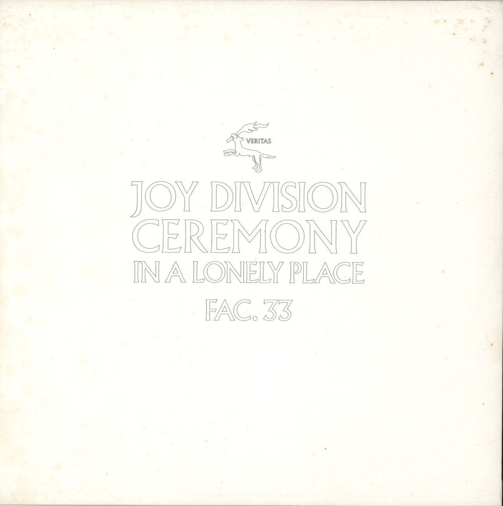 New Order Ceremony / In A Lonely Place - VG UK 12" vinyl single (12 inch record / Maxi-single) 5052498596607