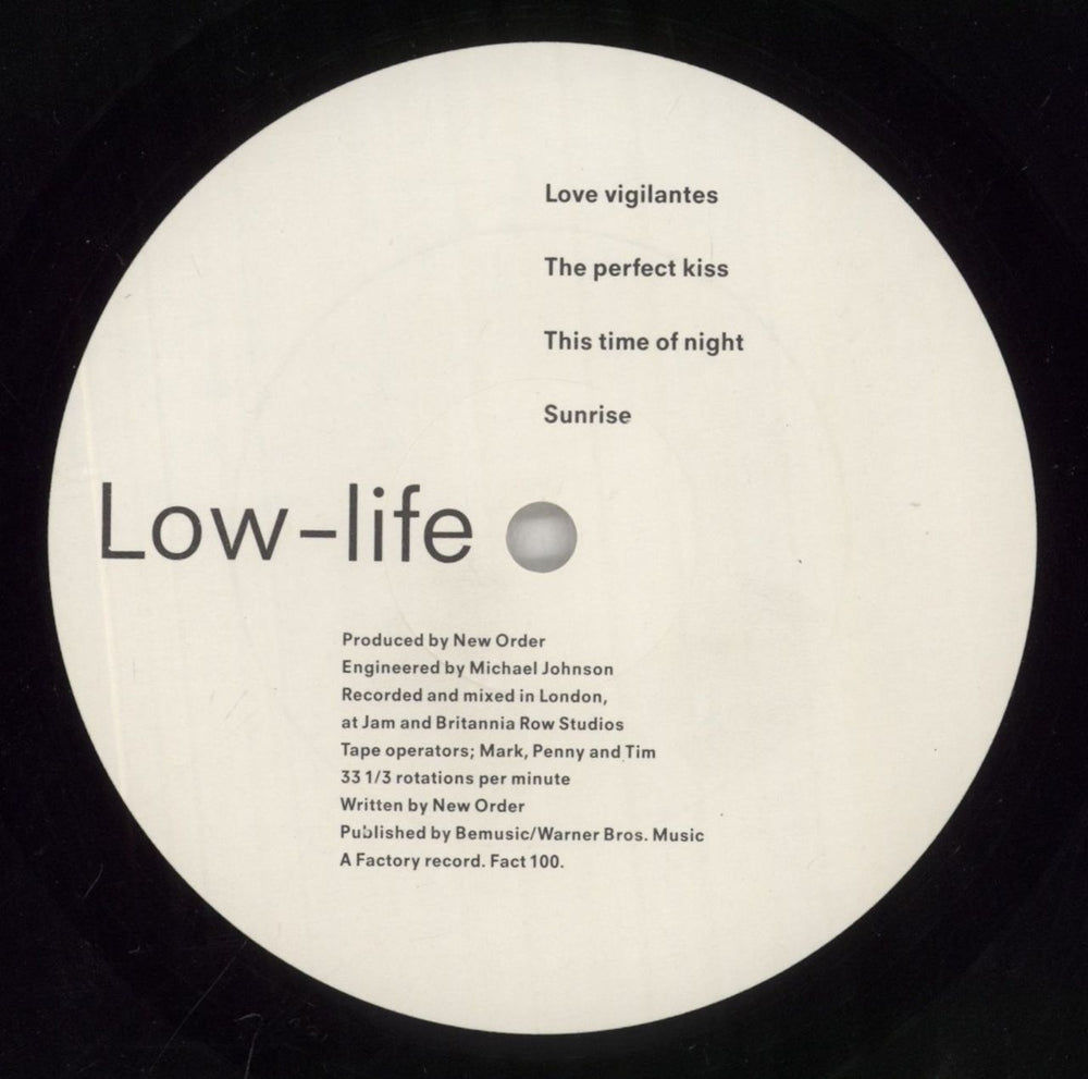 New Order Low-Life - 1st UK vinyl LP album (LP record) NEWLPLO108690