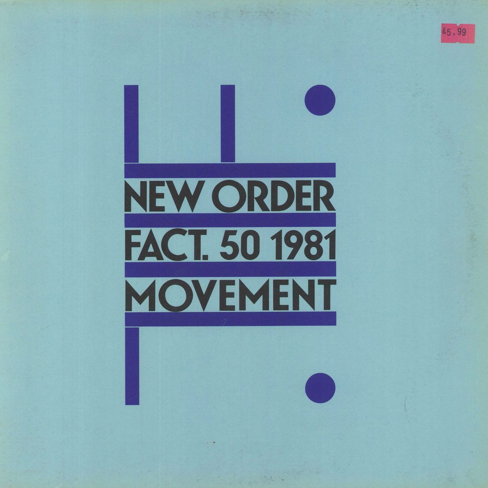 New Order Movement - VG UK vinyl LP album (LP record) FACT50