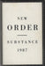 New Order Substance Canadian cassette album 832616-4