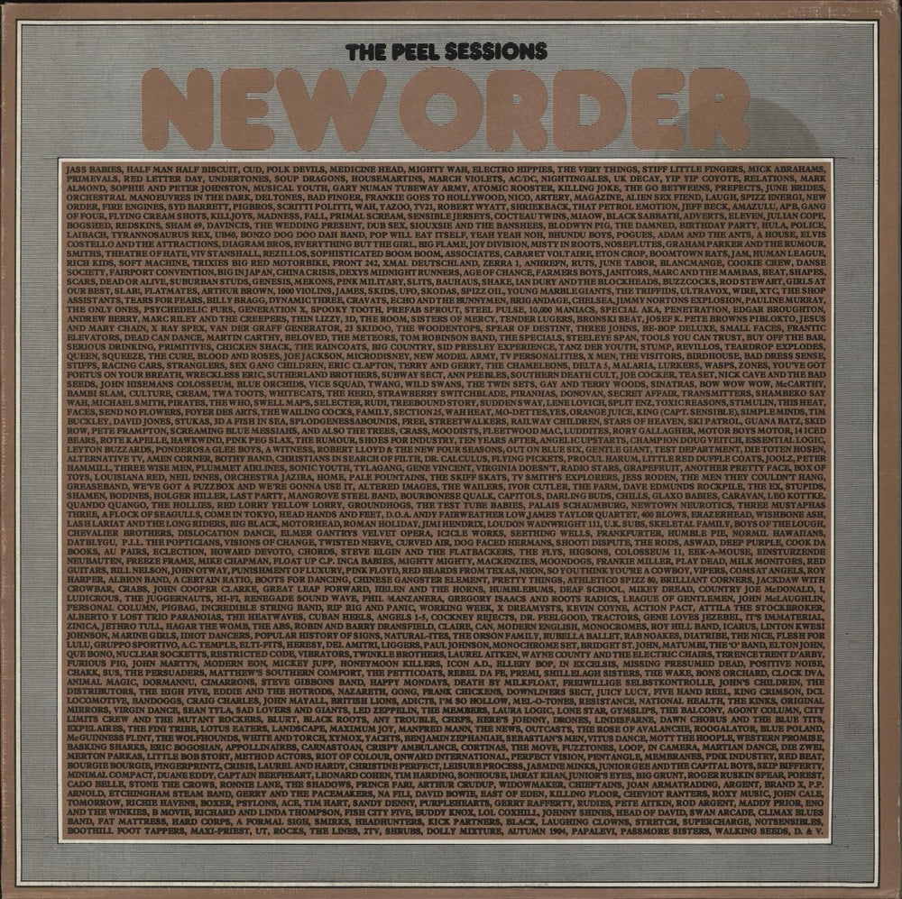 New Order The Peel Sessions UK 12" vinyl single (12 inch record / Maxi-single) SFPS039