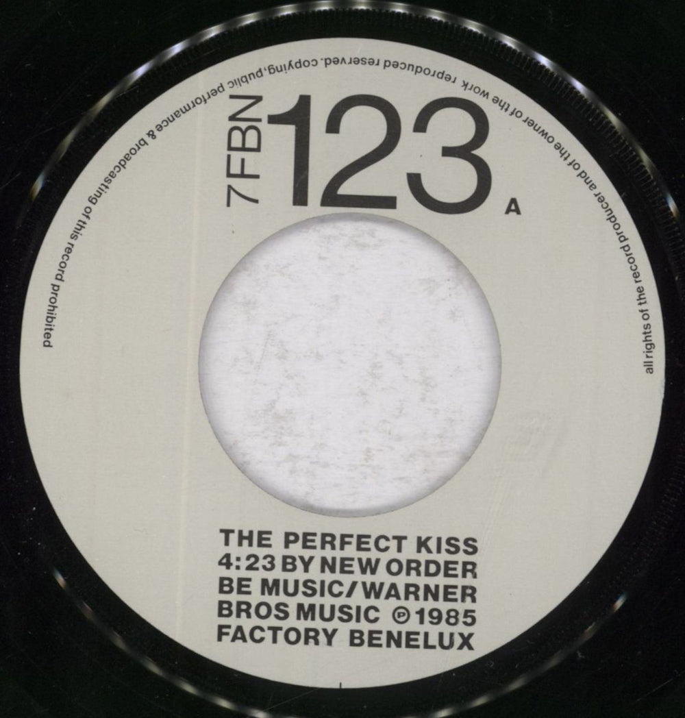 New Order The Perfect Kiss - Morris & Gilbert Sleeve Belgian 7" vinyl single (7 inch record / 45) NEW07TH834784