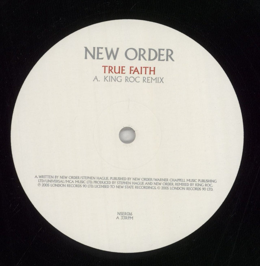 New Order True Faith UK 12" vinyl single (12 inch record / Maxi-single) NEW12TR735240