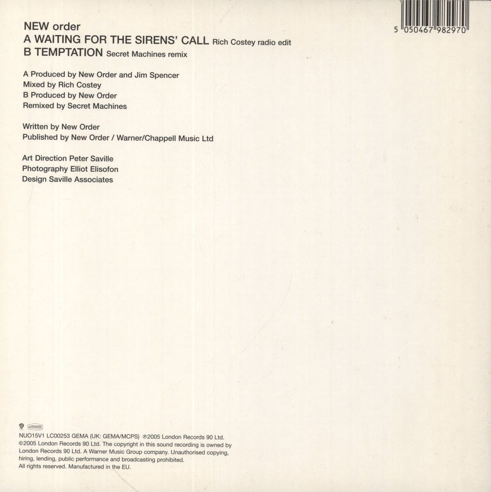 New Order Waiting For The Sirens' Call - 3 x 7"s UK 7" vinyl single (7 inch record / 45) NEW07WA344551