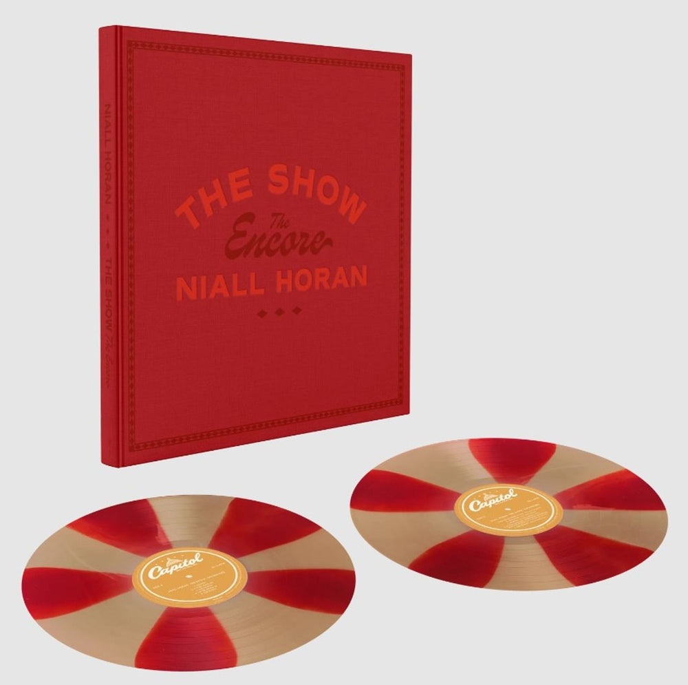 Niall Horan The Show: The Encore - Deluxe Special Edition - Red & Tan Pinwheel Vinyl - Sealed Photobook UK 2-LP vinyl record set (Double LP Album) 0245867581