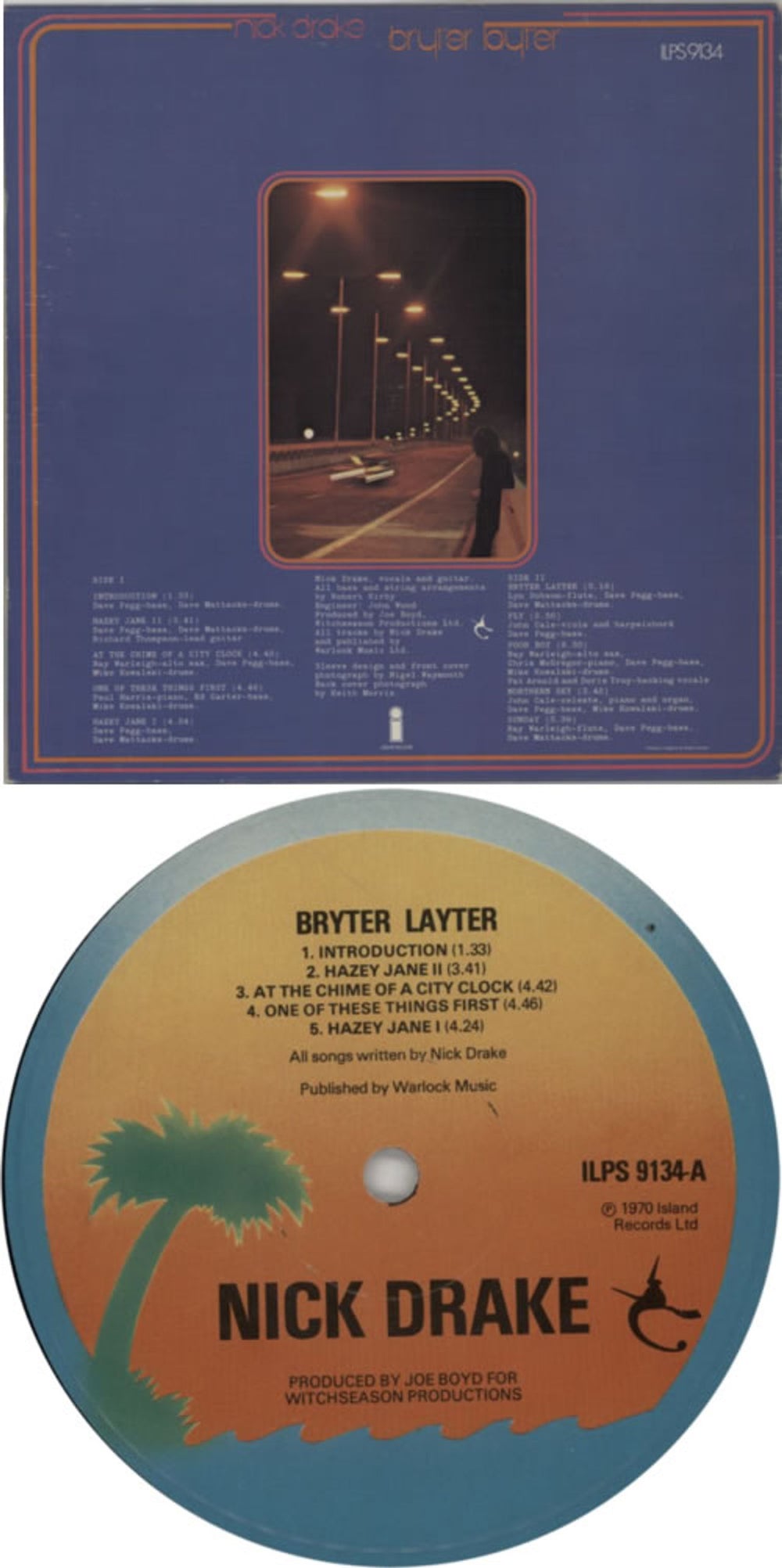 Nick Drake Bryter Layter - 3rd - EX UK vinyl LP album (LP record) N-DLPBR601559